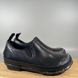 S Bogs Womens Rue Slip On Waterproof Rain Shoes Size 6 Black